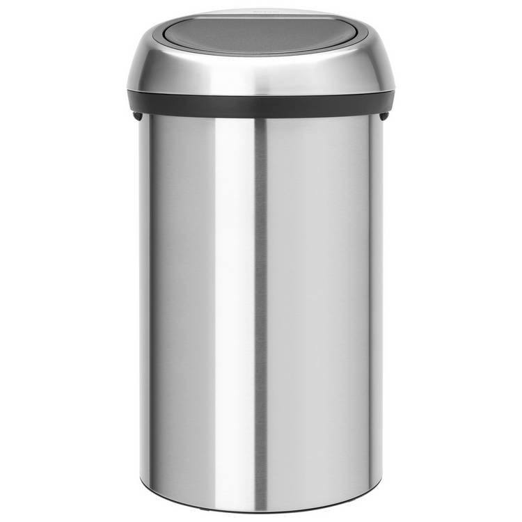 Brabantia 60 Litre Touch Top Bin - Steel