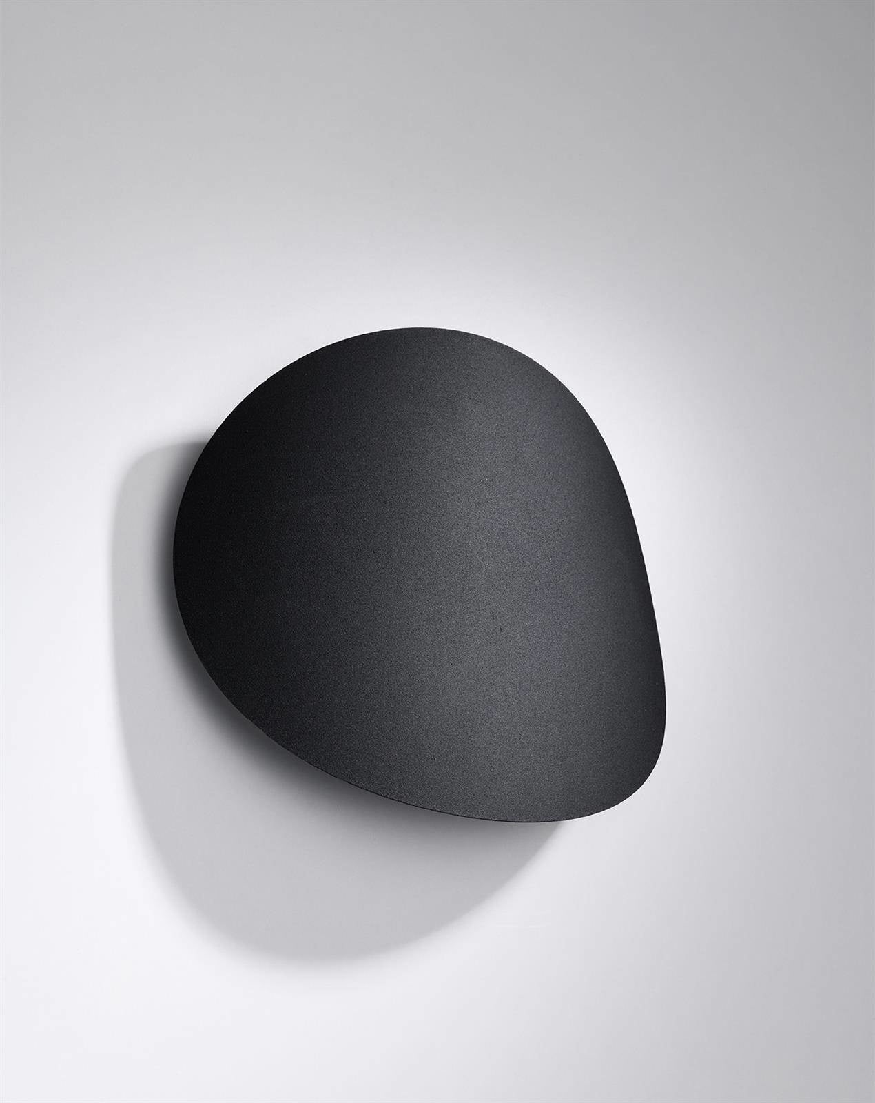Sollux wandlamp Senses - 2 lichts - 8 x 29  cm - zwart