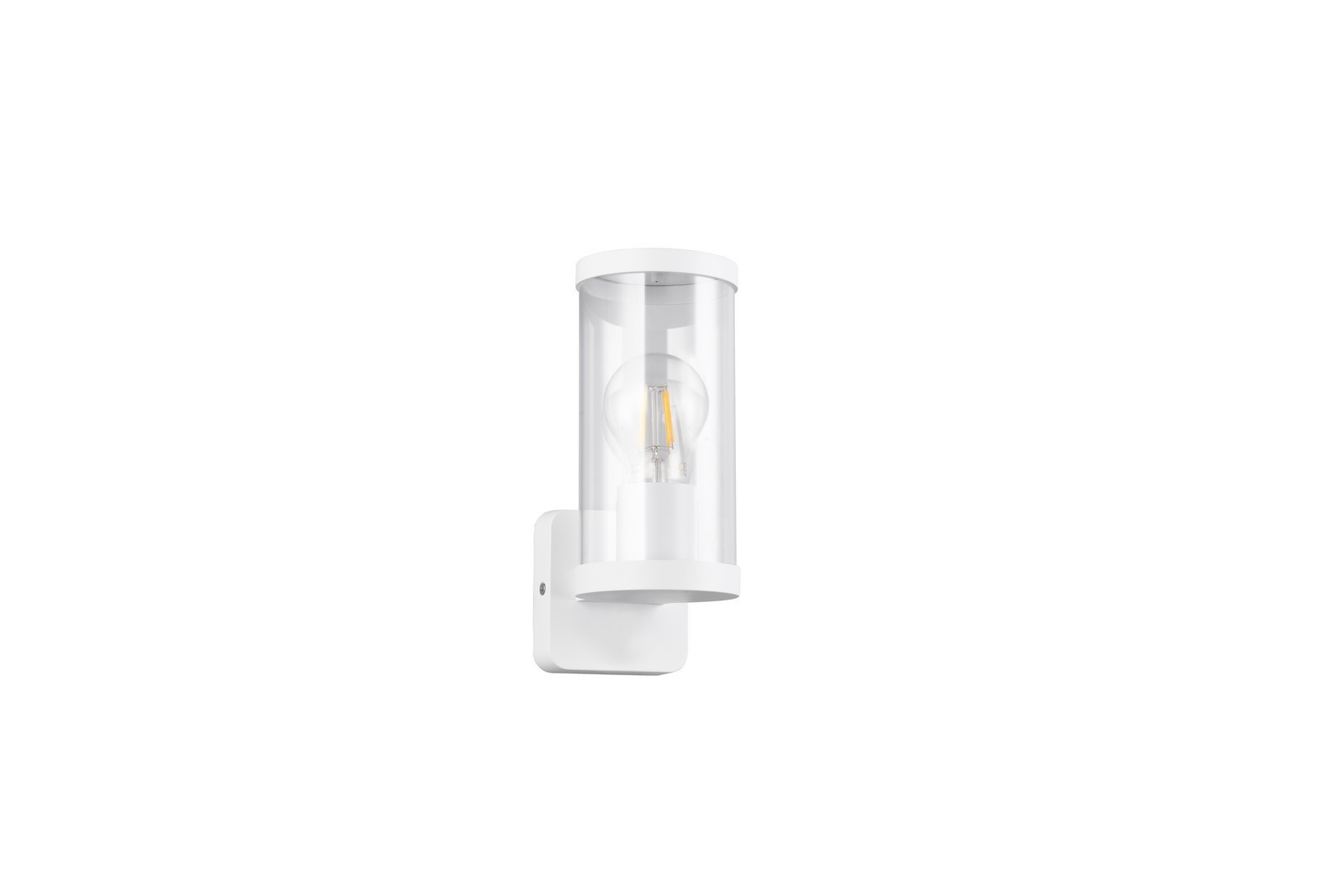 Kinkiet zewnętrzny okrągły biały BONITO 1xE27x28W IP44 RL