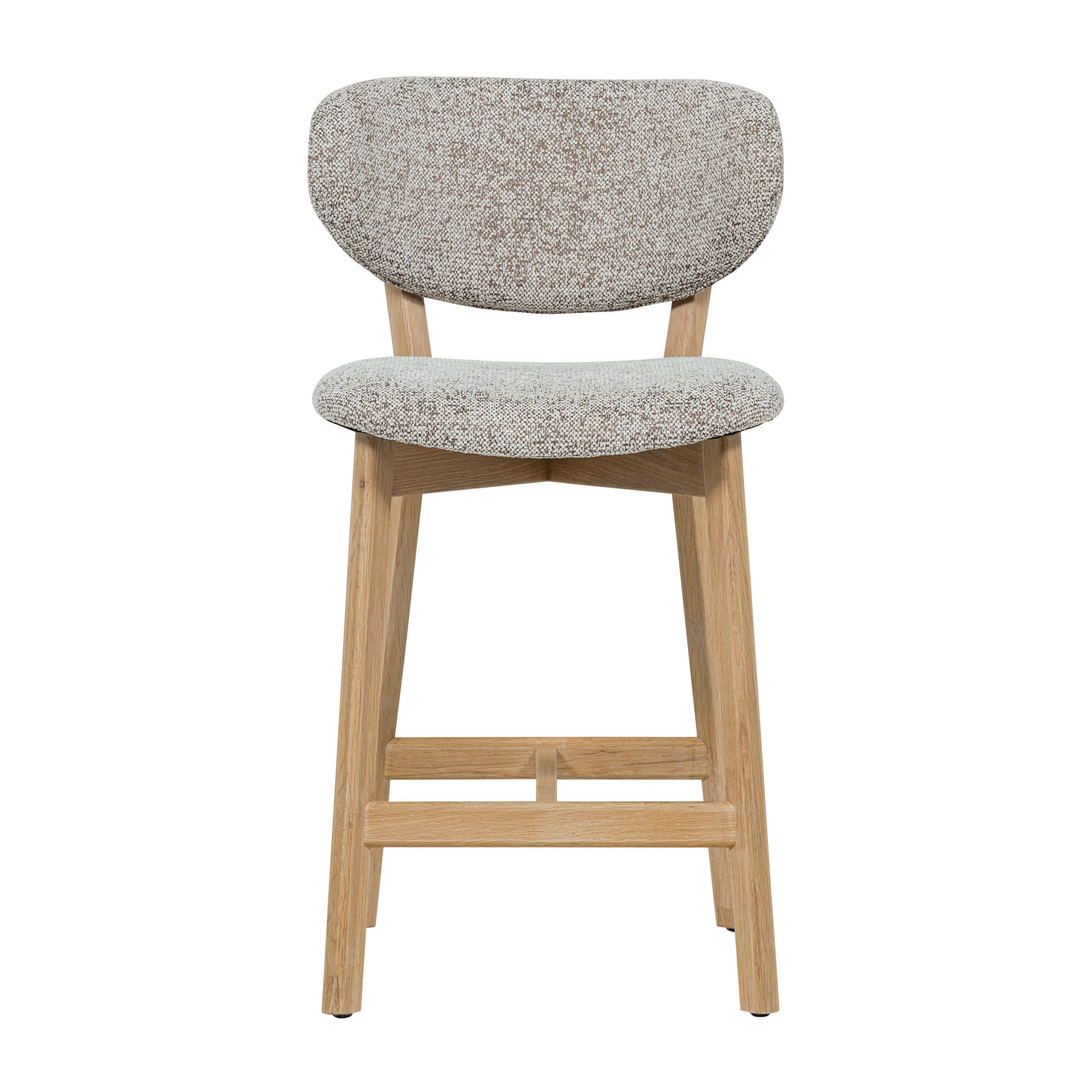 WOOOD barstoel met houten frame Udar - Hout - Naturel - 94x51x58