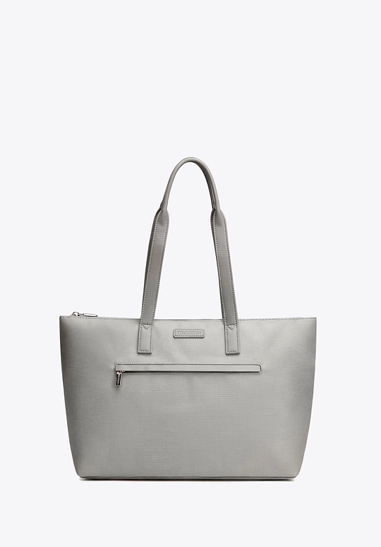 Torebka damska shopper na ramię szara