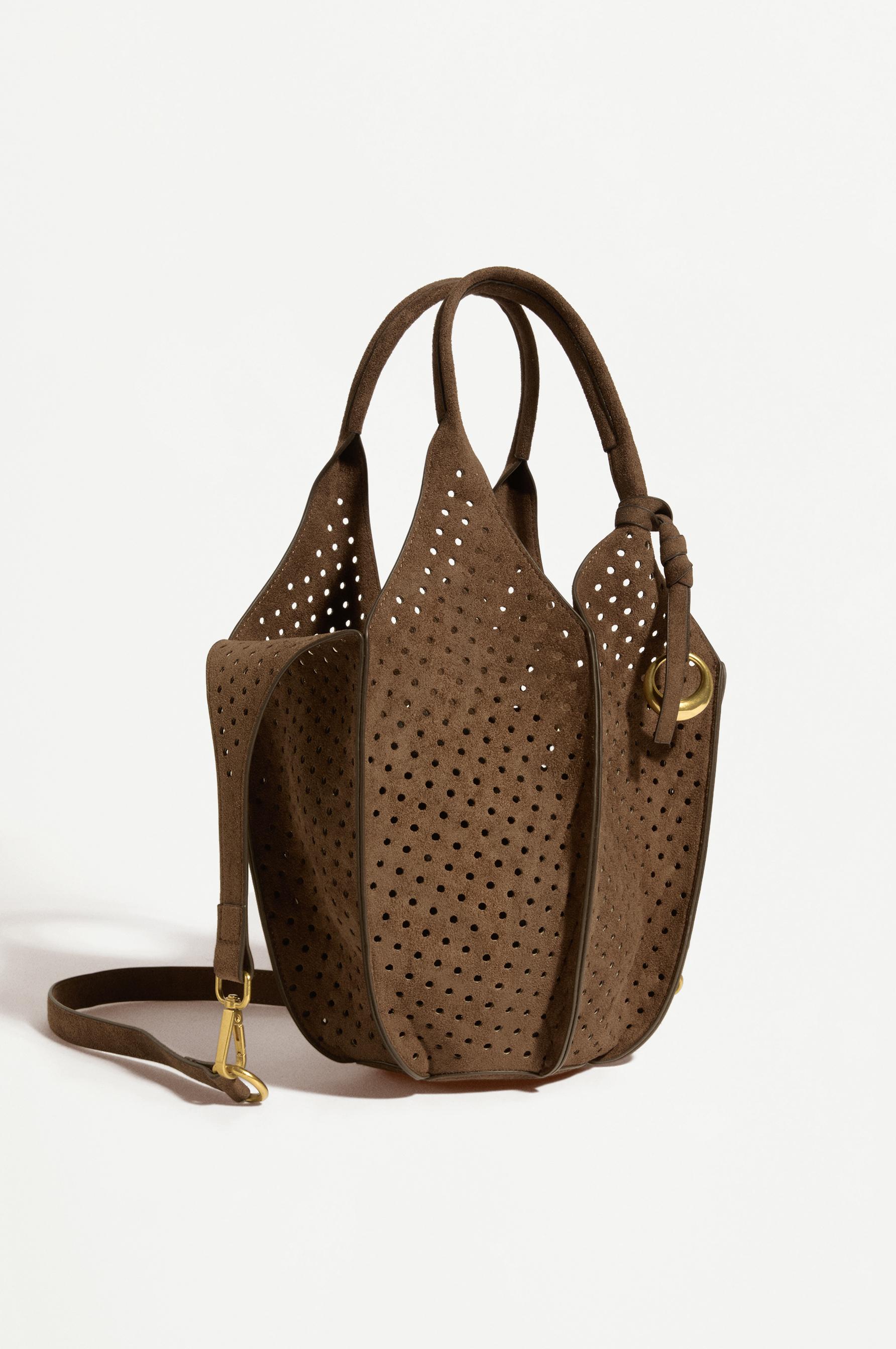 Bolso bandolera efecto ante troquelado