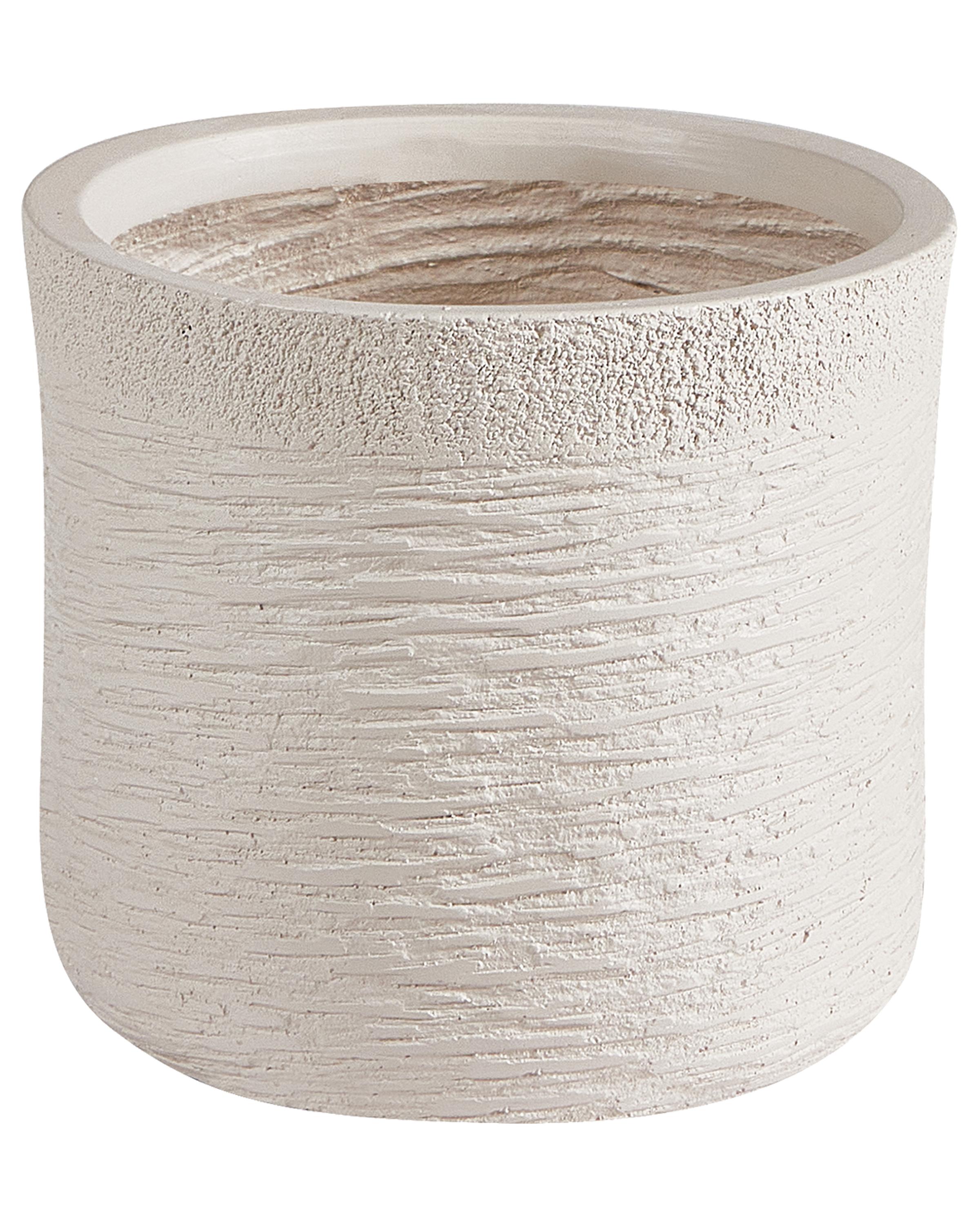 Plant Pot SAMOS 26 cm Light Beige