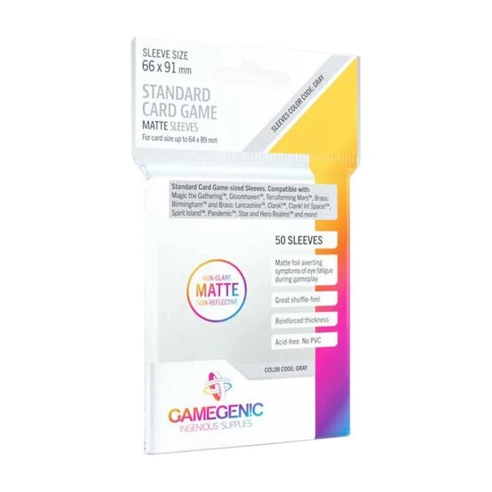 Gamegenic Clear Prime Card Sleeves 50 Pack
