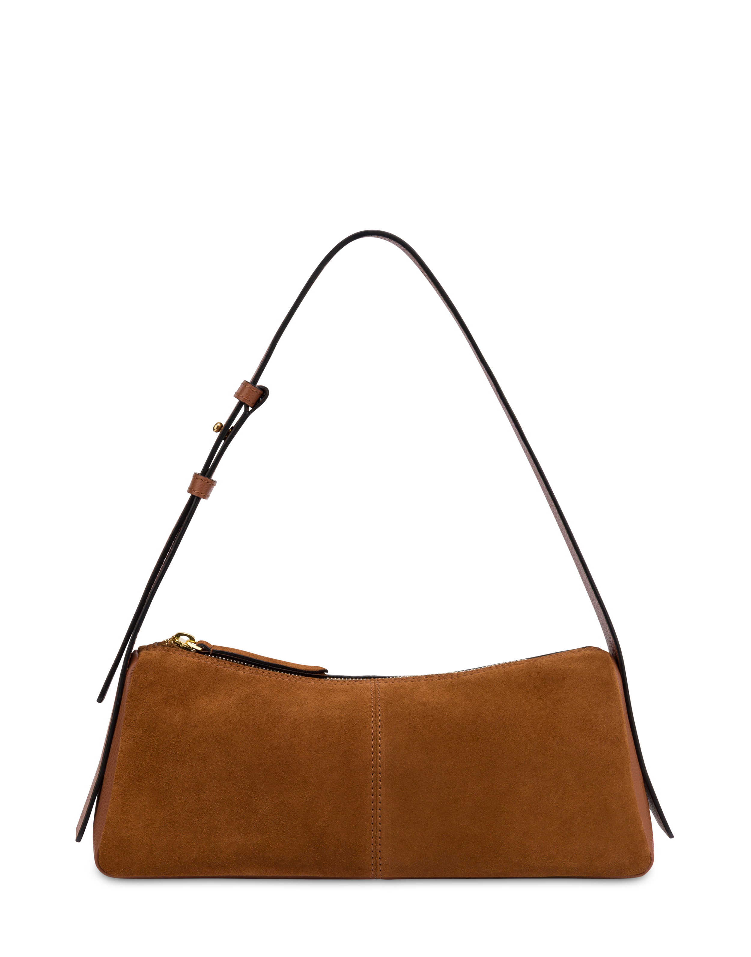 Borsa A Spalla Swing In Crosta E Vitello Cuoio/cuoio