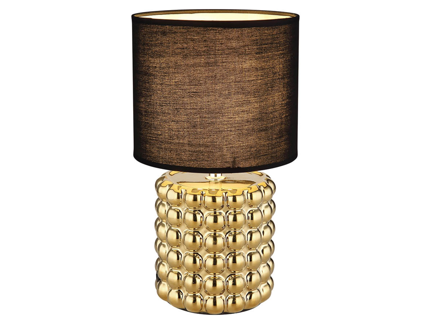 Lampa stołowa Valentino ceramiczna złota