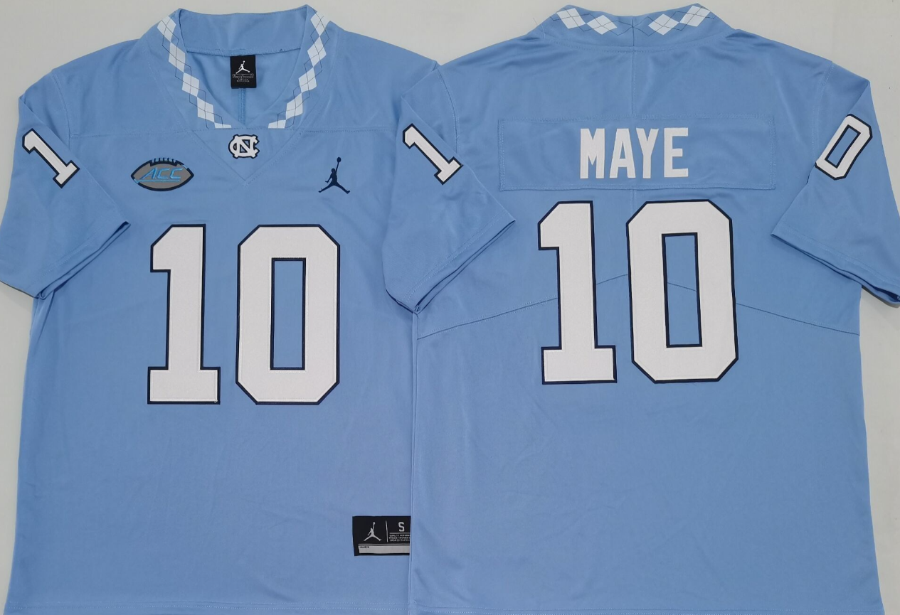 MDrake Maye NCAA North Carolina Tar Heels Jordan Band Vapor Limited Jersey