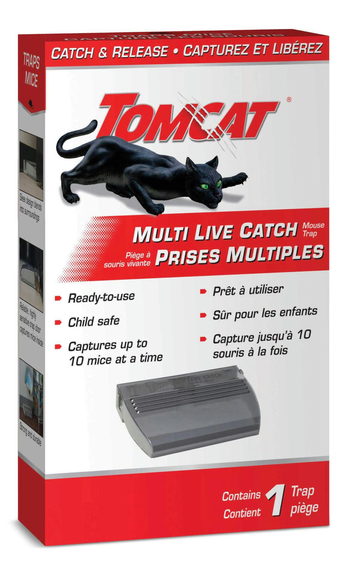 Tomcat Multiple Live Catch Mouse Trap, Child Safe, 1-pk