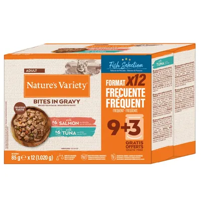 Nature's Variety Bites in Gravy Saver Pack 48 x 85g