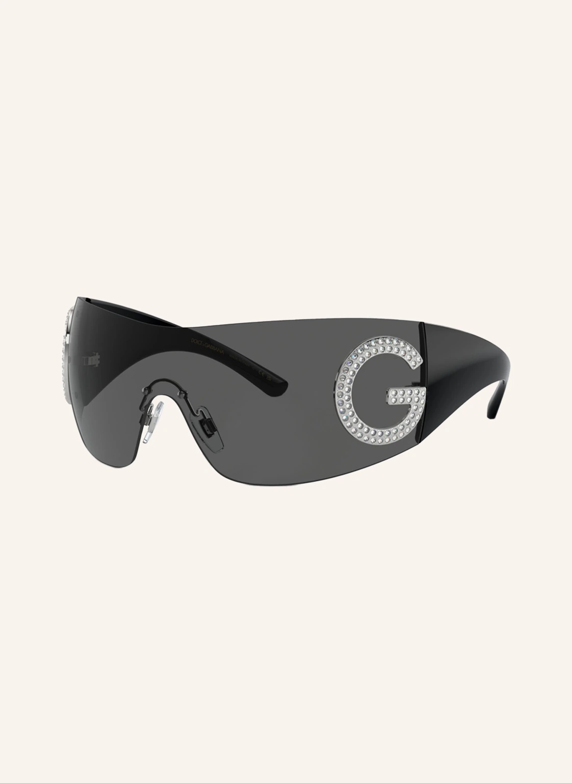 DOLCE & GABBANA Sonnenbrille DG2298B mit Schmucksteinen