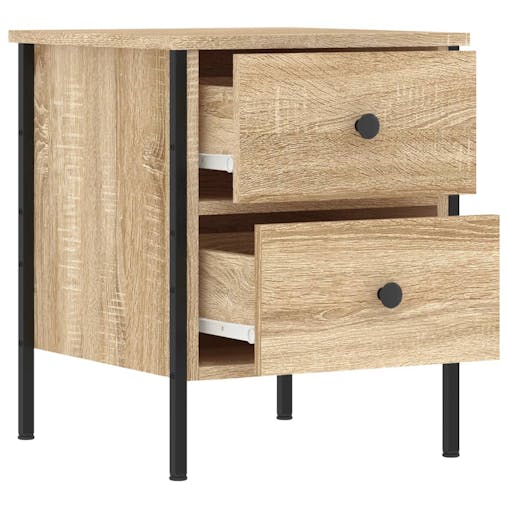 NNEVL Bedside Cabinet Sonoma Oak 40x42x50 cm Engineered Wood