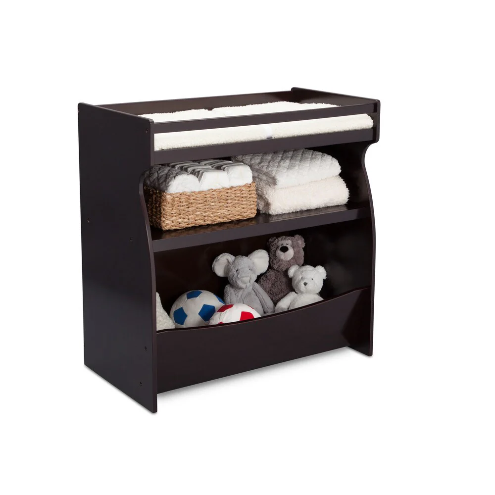 Delta Children Brown MDF 2-in-1 Changing Table and Storage Unit