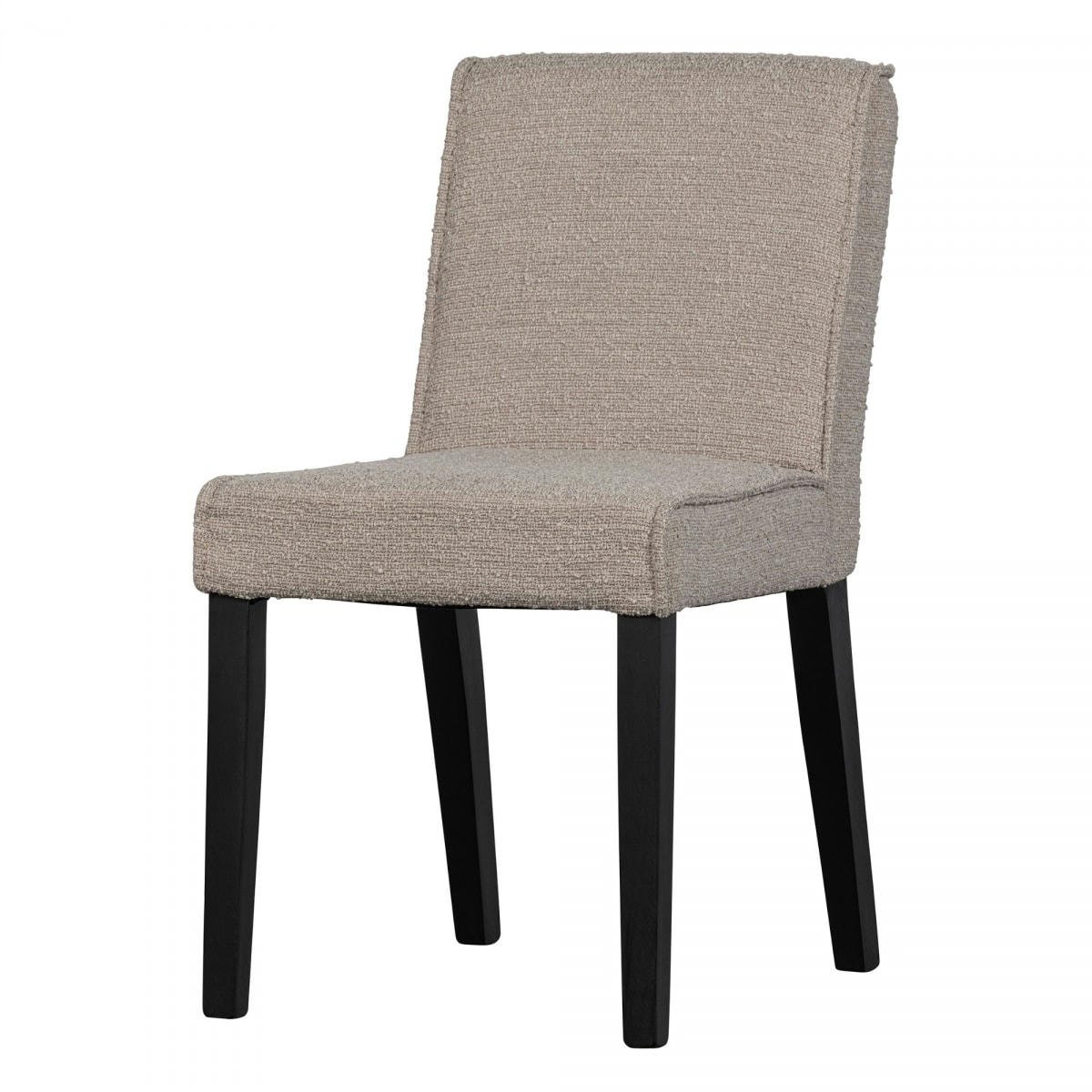 AVILA - Chaise salle à manger moderne en tissu bouclé