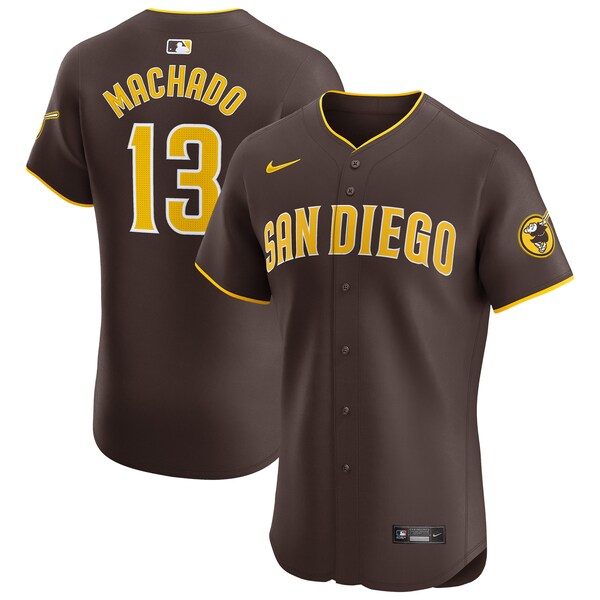 Manny Machado San Diego Padres Nike Road Elite Player Jersey - Brown