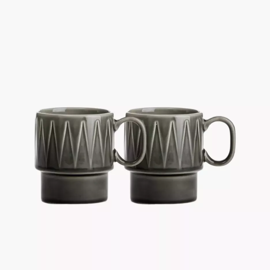 Zestaw 2 kubków 300ml SAGAFORM COFFE & MORE szary