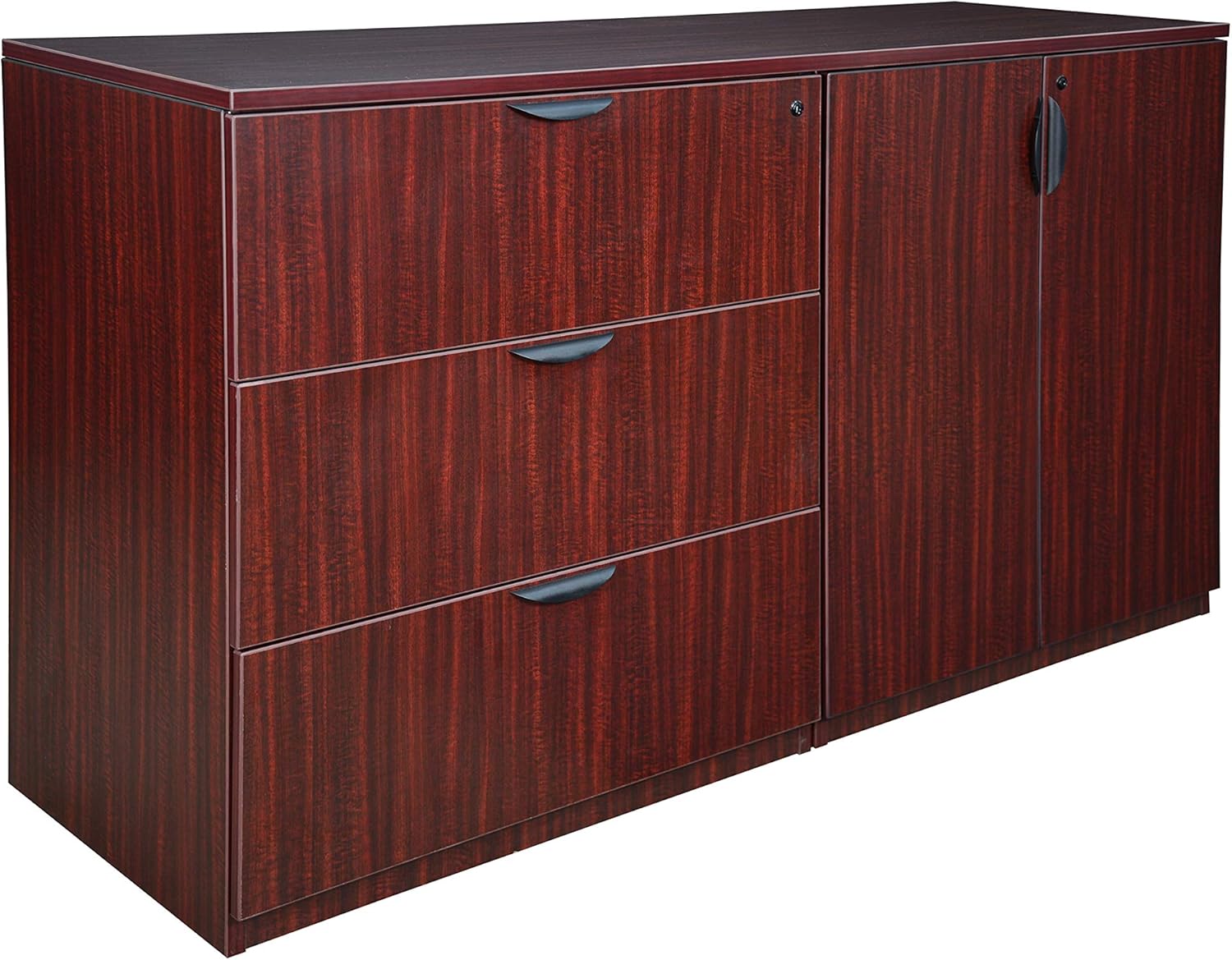 Regency Legacy Stand Up Side to Side Storage Cabinet/Lateral File- Mahogany