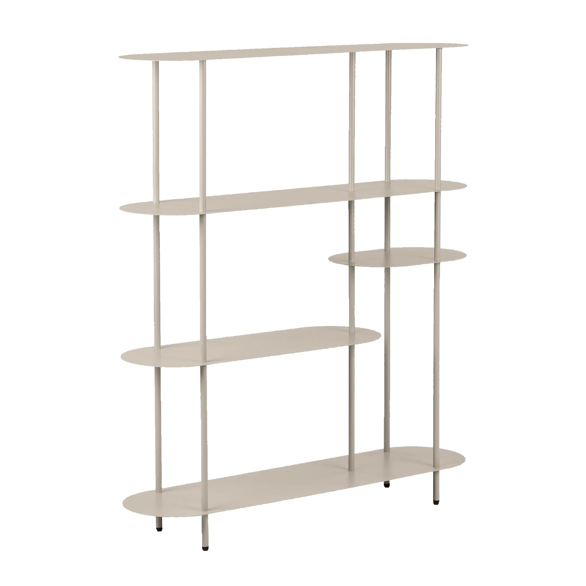 Artichok Riana metalen boekenkast beige - 118 x 139 cm