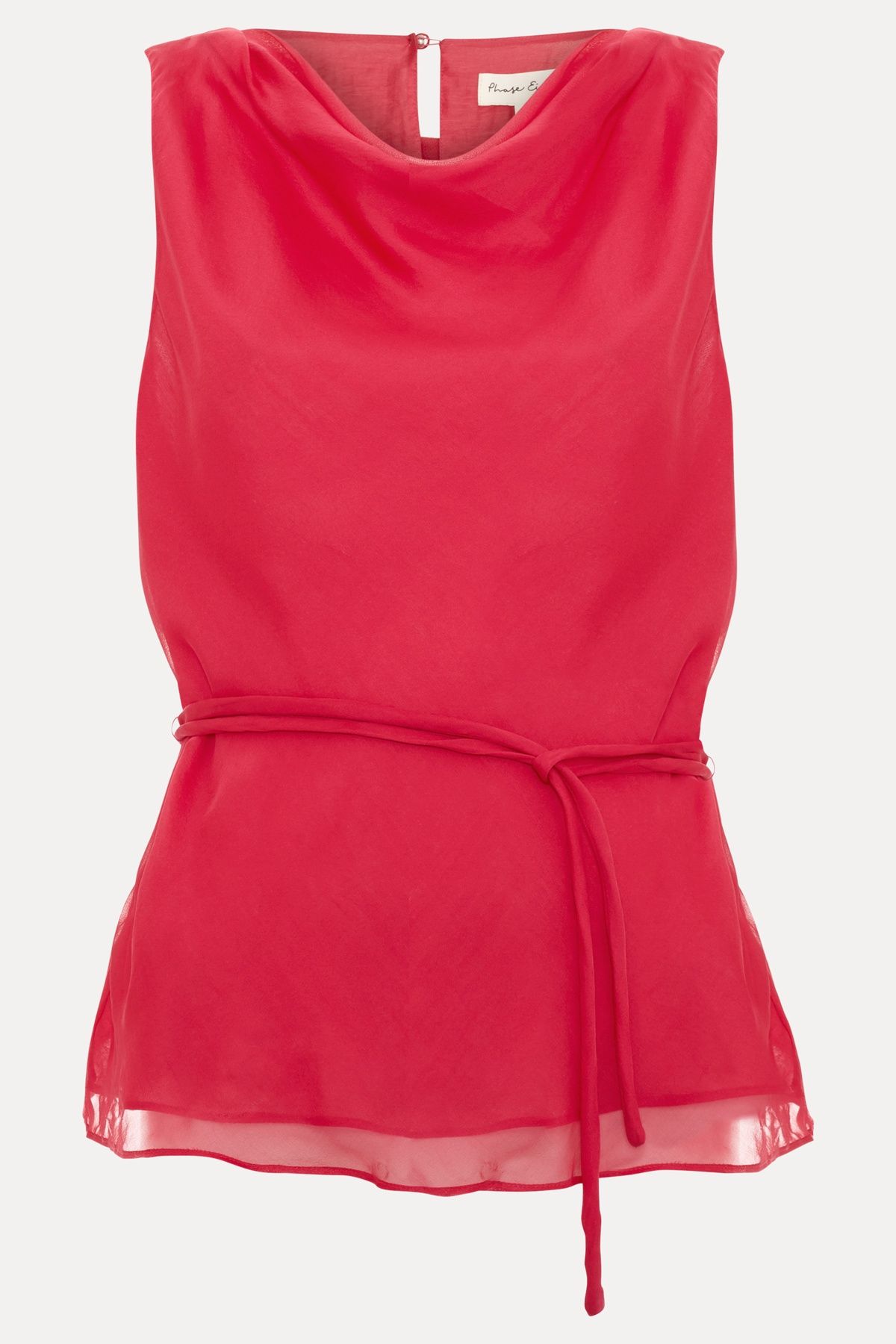 Phase Eight Cowl Neck Sleeveless Silk Blouse