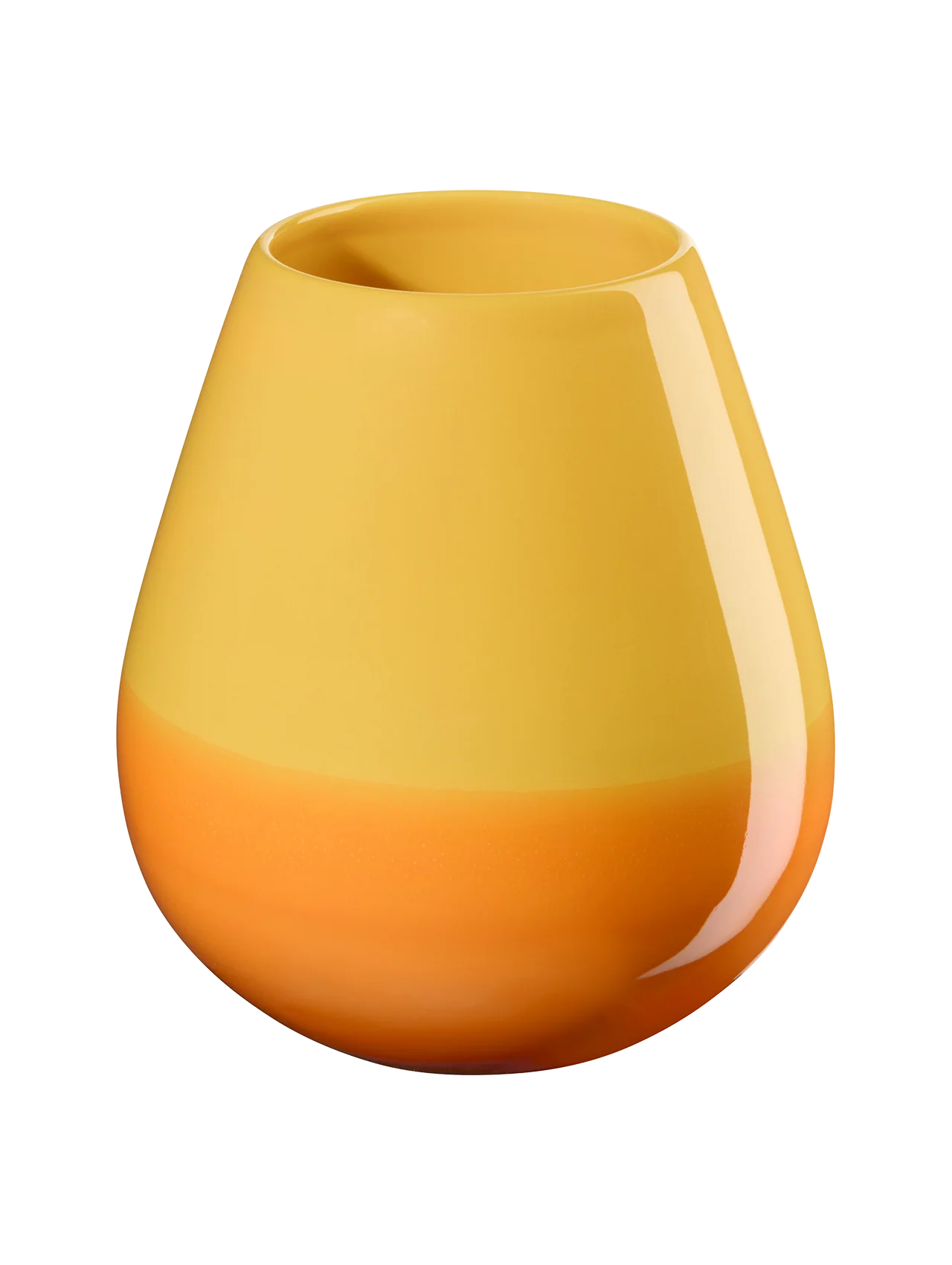vase, orange smoothie