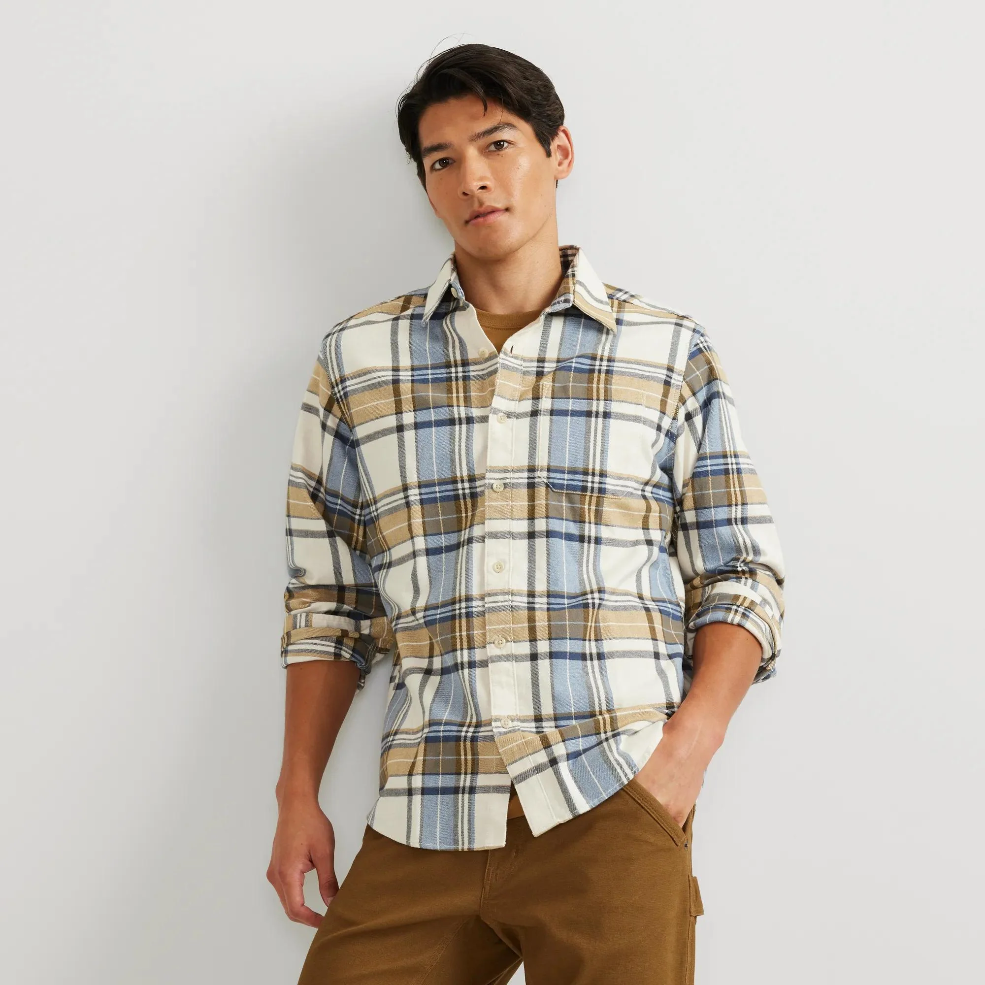 Men's Eddie's Favorite Flannel Relaxed Fit Shirt - Plaid