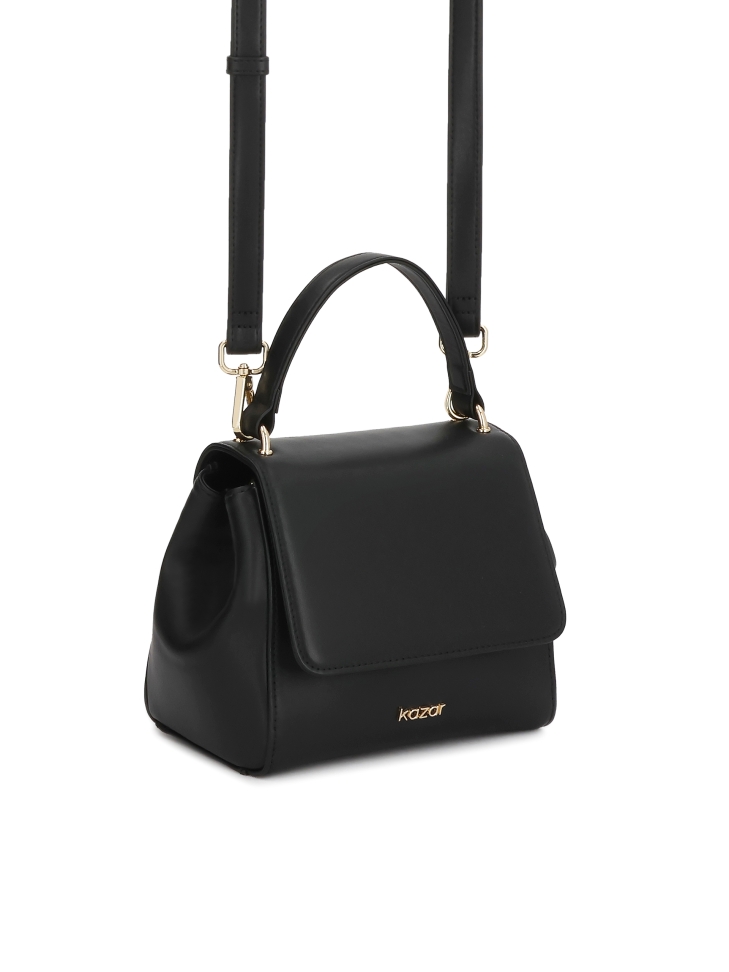 Handbag trunk with handle and strap