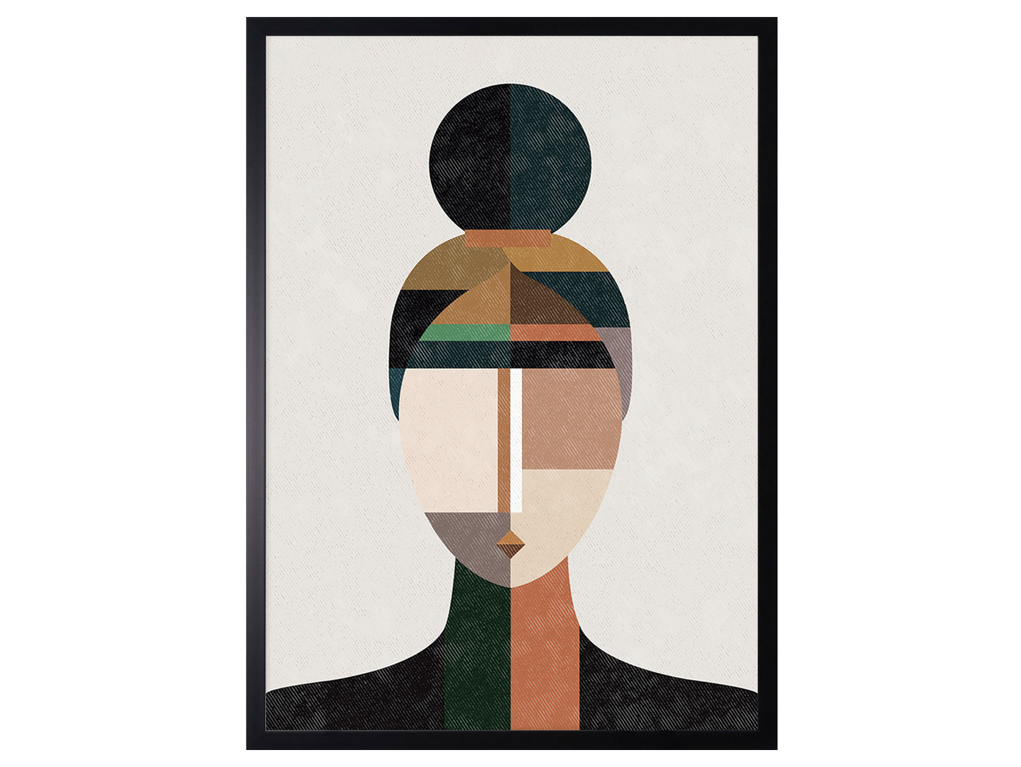 Obraz w ramie Technical Drawing Of A Woman 53x73 cm