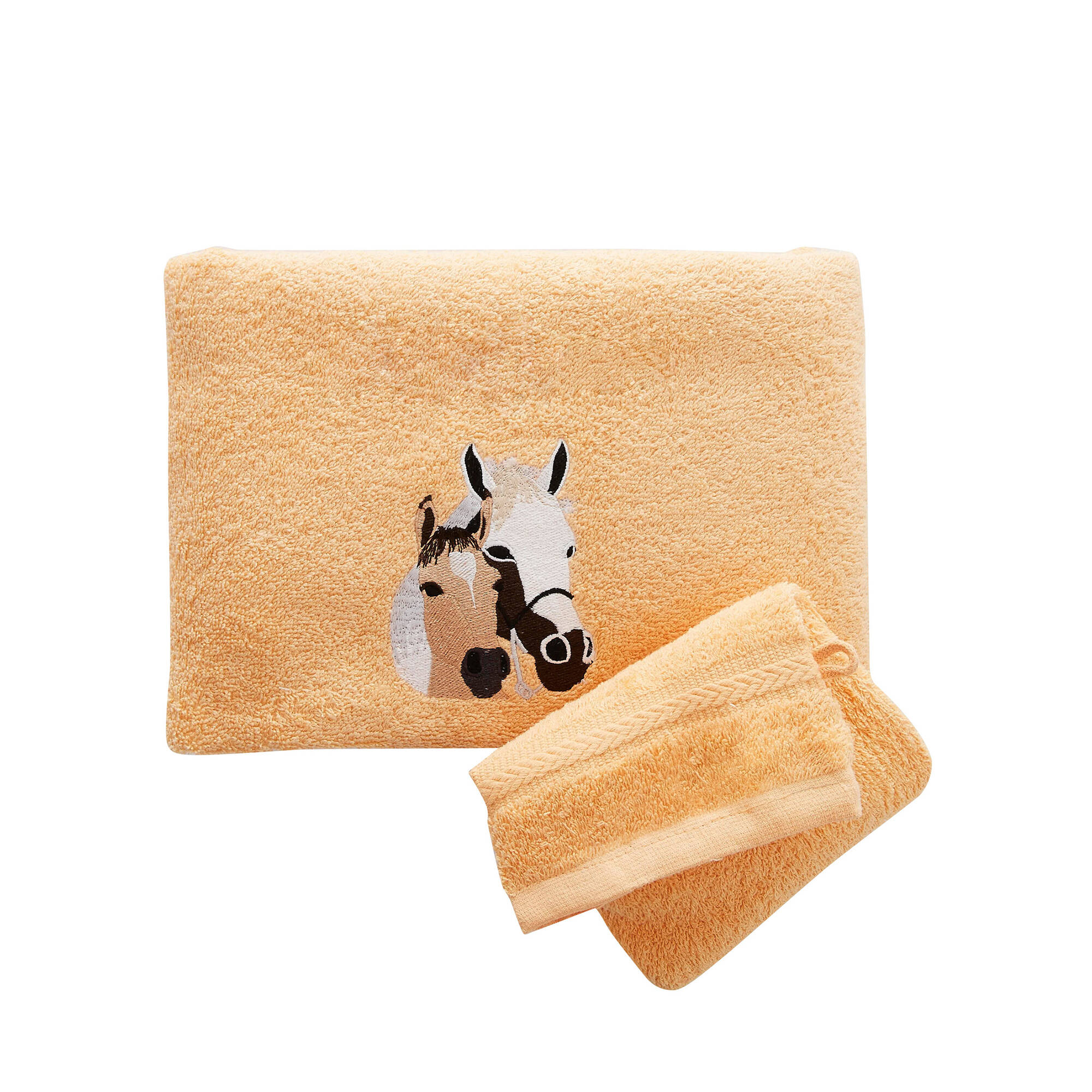Éponges brodées chevaux Colombine&reg; - Lots