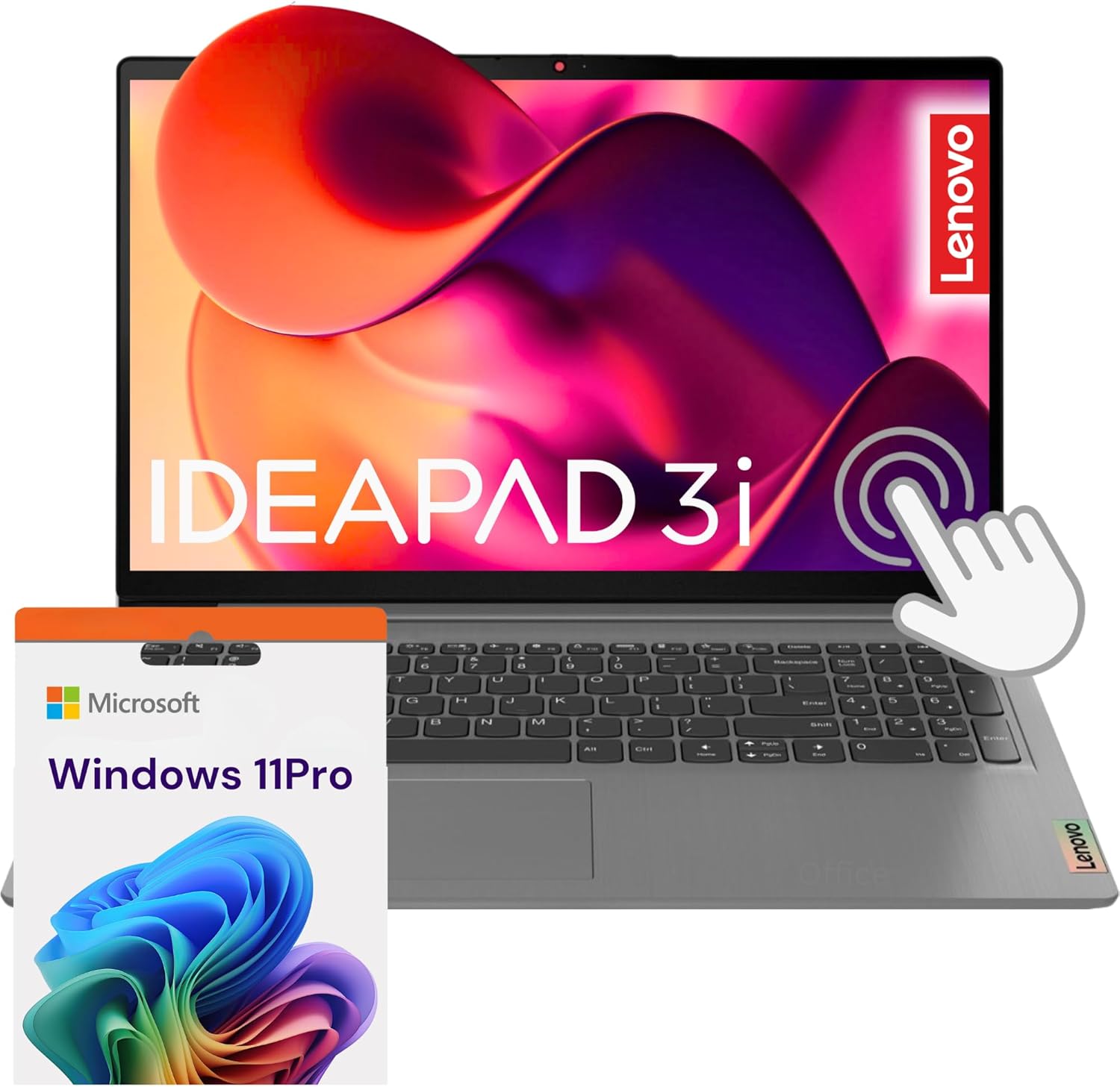 Lenovo Essential Touchscreen Laptop | Ideapad 3i | 24GB RAM | 15.6 FHD Touch Screen Display | 256GB SSD Storage | Intel Core i3 Processor | Windows 11 Pro | Business and Home Lover Laptop W/o Earbuds