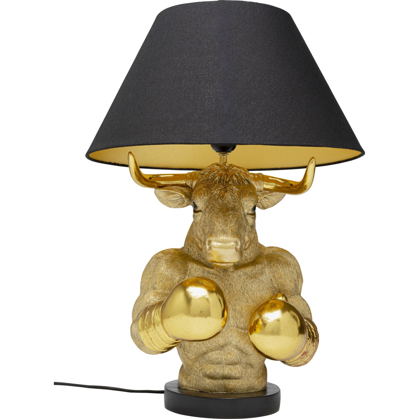 Kare Design Tafellamp boksen stier goud
