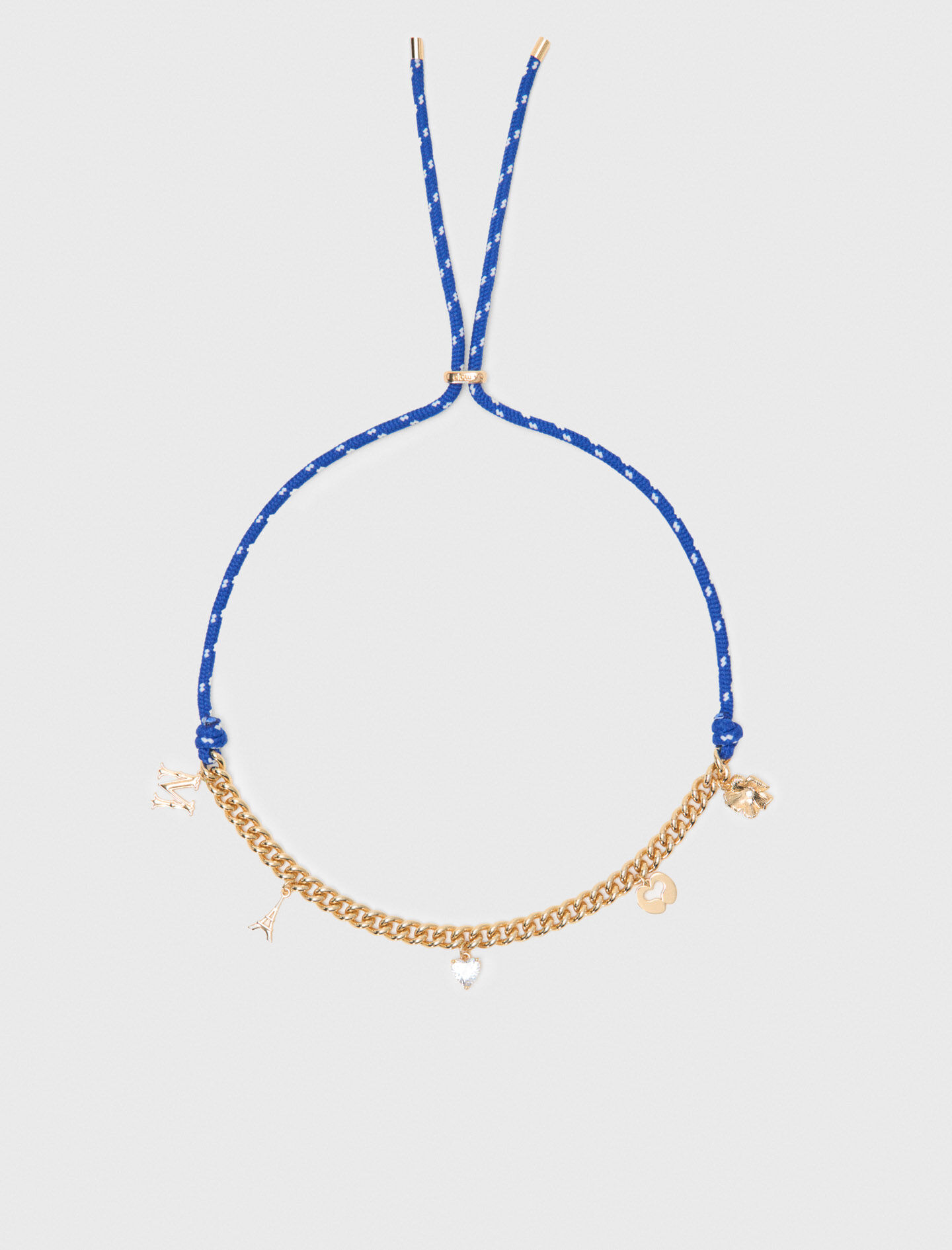Collier chaine à cordon marin