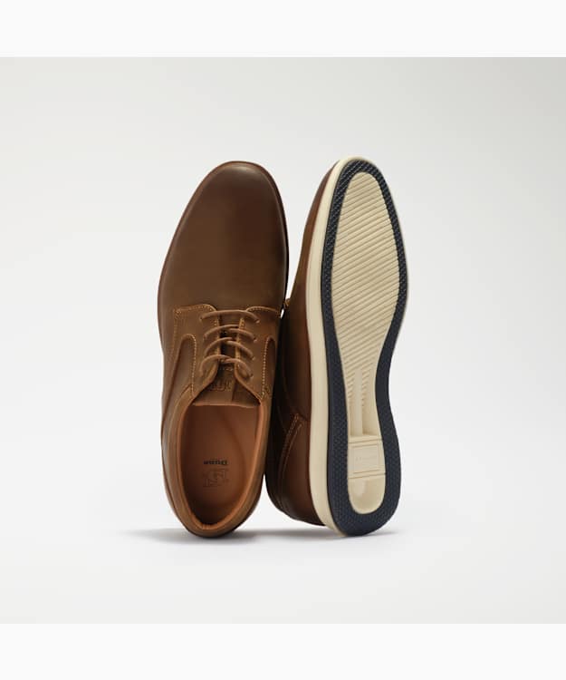 Brydon Brown - Leather Lace Up Casual Shoes