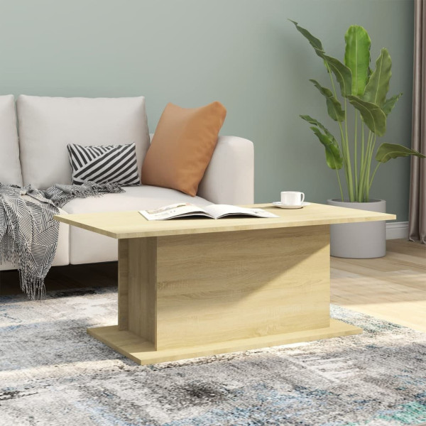 Stolik Kawowy Ława Stół Brązowy 102x55.5x40 Do Salonu Do Pokoju