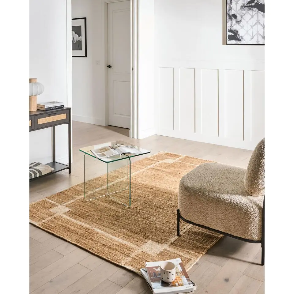 GONDIA - Vloerkleed - Lichtbeige - 160 x 230 cm - Jute