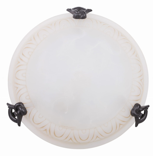 Plafonbrązowo-biały okrągły 30cm GIO 1xE27x40W IP20 Candellux