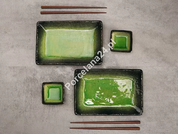 Zestaw do sushi dla 2 osób (4 el.) z pałeczkami Tokyo Design Studio - Yamasaku Hiwa Green 33602