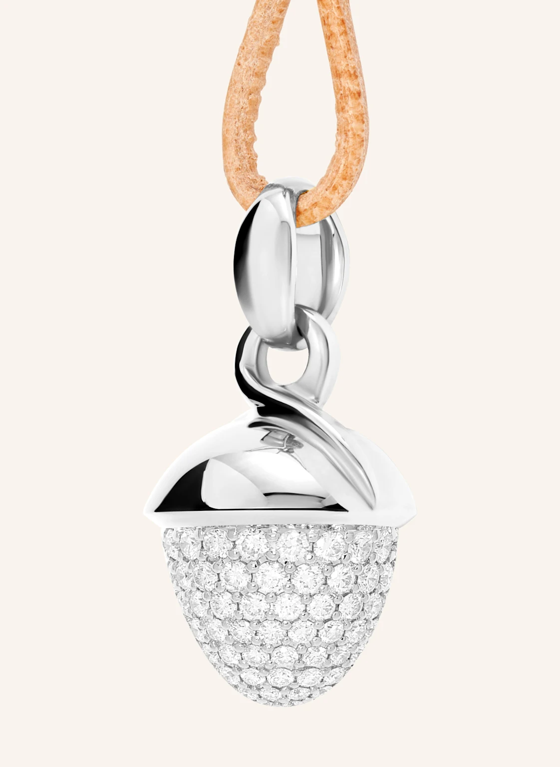 TAMARA COMOLLI Anhänger PENDANT MIKADO BOUQUET DIAMOND PAVÉ aus 18K Weißgold mit Diamant Pavé