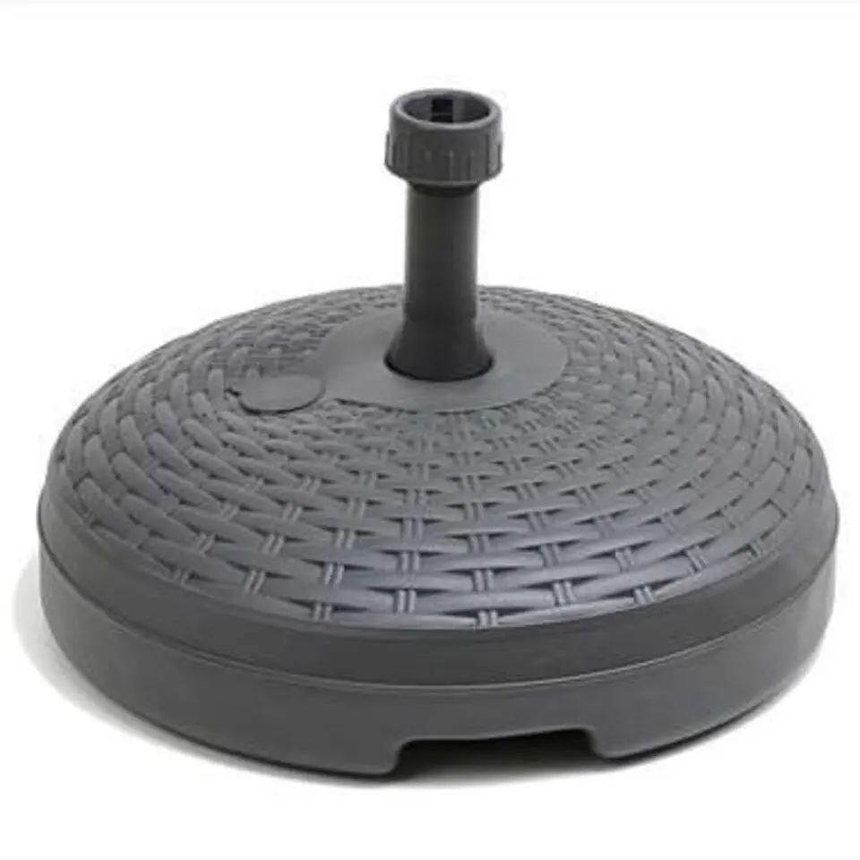 Parasolvoet Rotan - rond - antraciet - 45 cm - kunststof