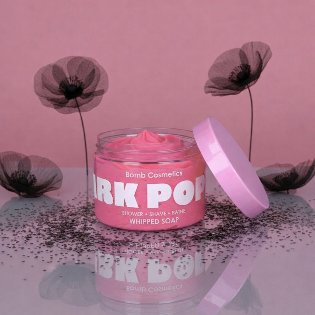 Bomb Cosmetics Whipped Foam Shower Soap Dark Poppy