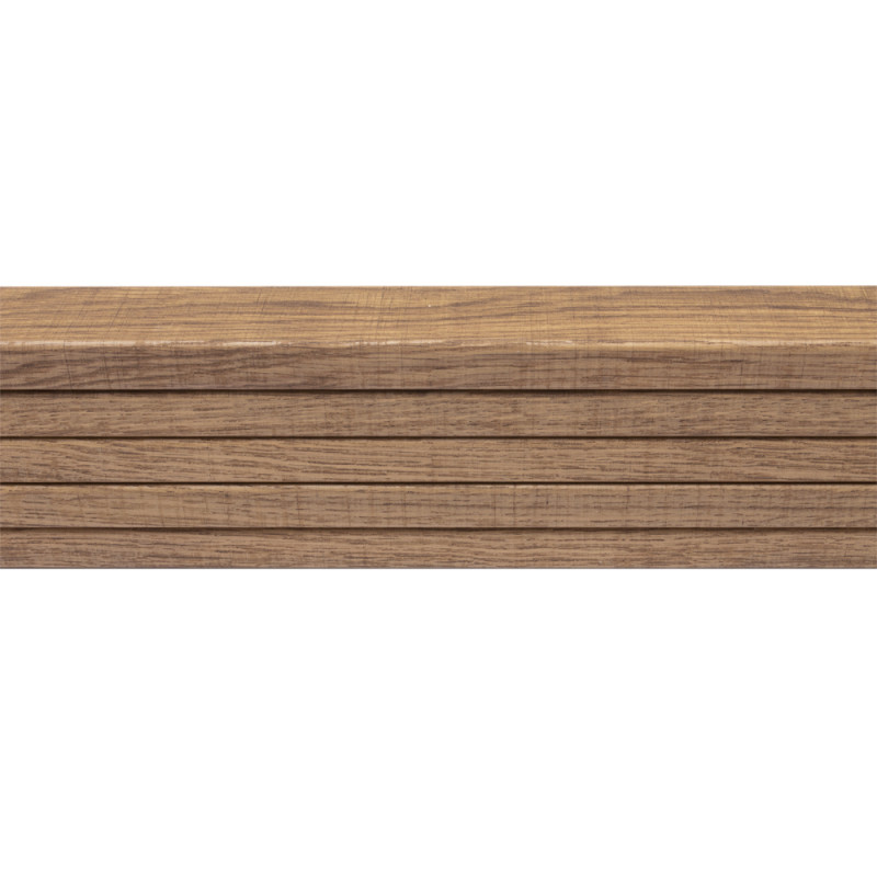 Lambris en MDF Wood Decowall chêne foncé 260 x 9,2 x 4,5 cm 5 pièces CANDO