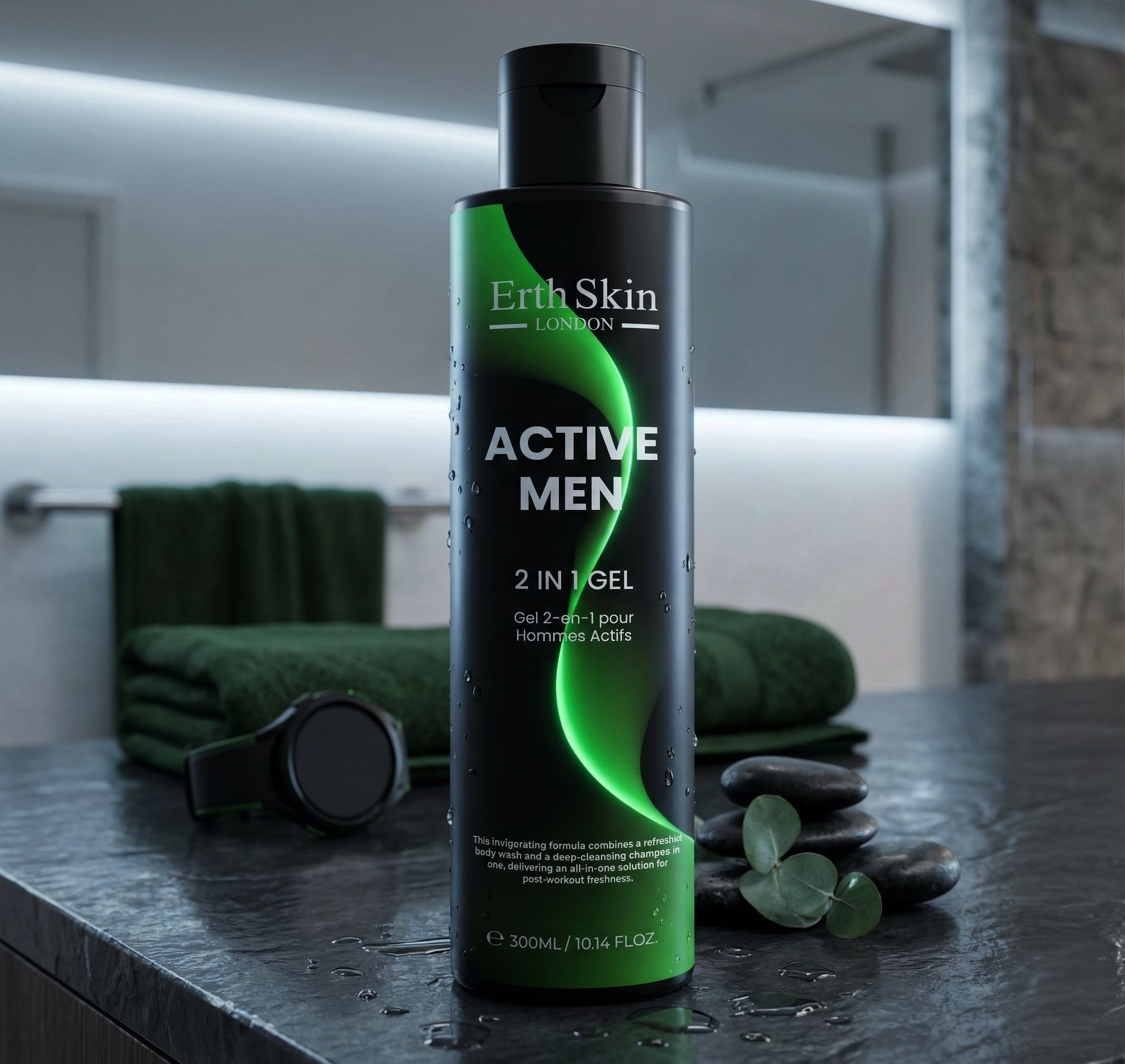 Erth Skin London Active Men 2 IN 1 Body & Shower Gel 300ML