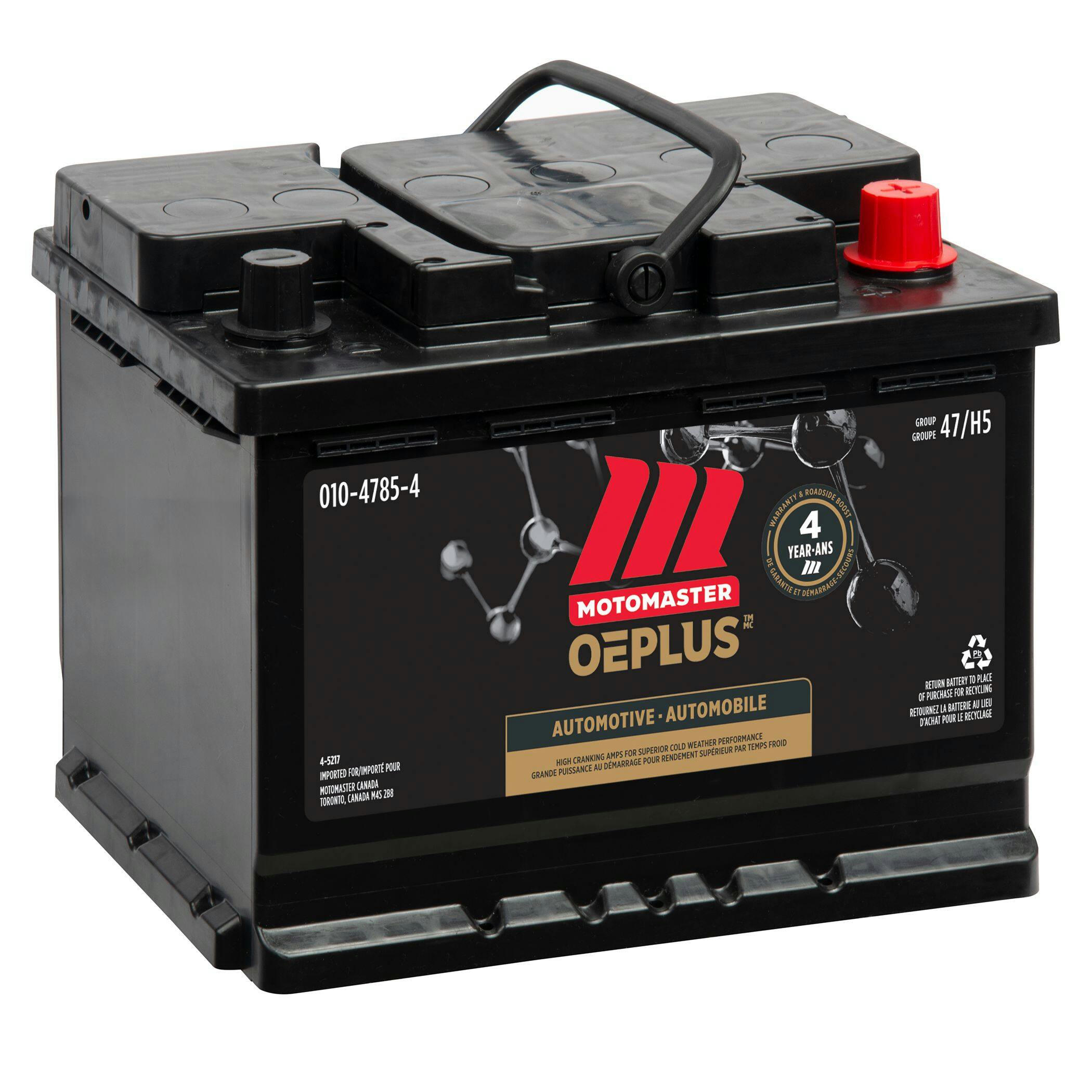MOTOMASTER OEPLUS Group Size 47 (H5/L2) Battery, 650 CCA