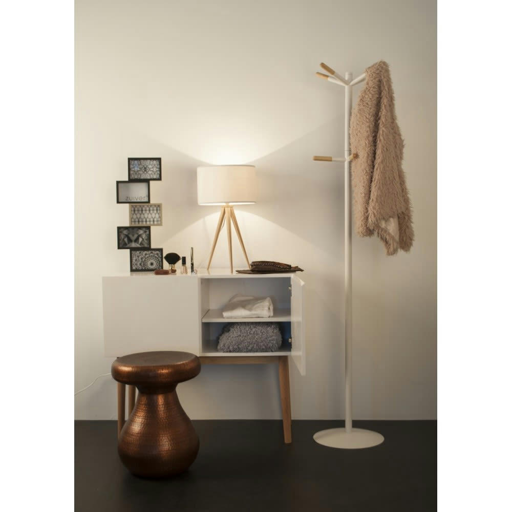 WOODEN TIP - Porte-manteaux blanc