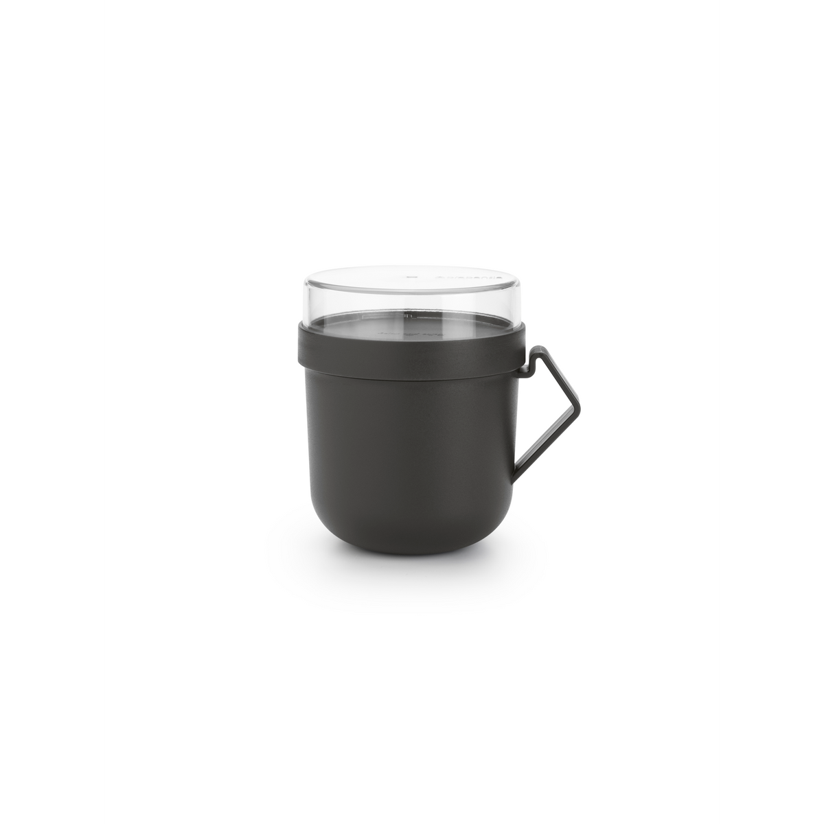 Brabantia Make & Take Soepbeker, 0,6L, kunststof - Dark Grey