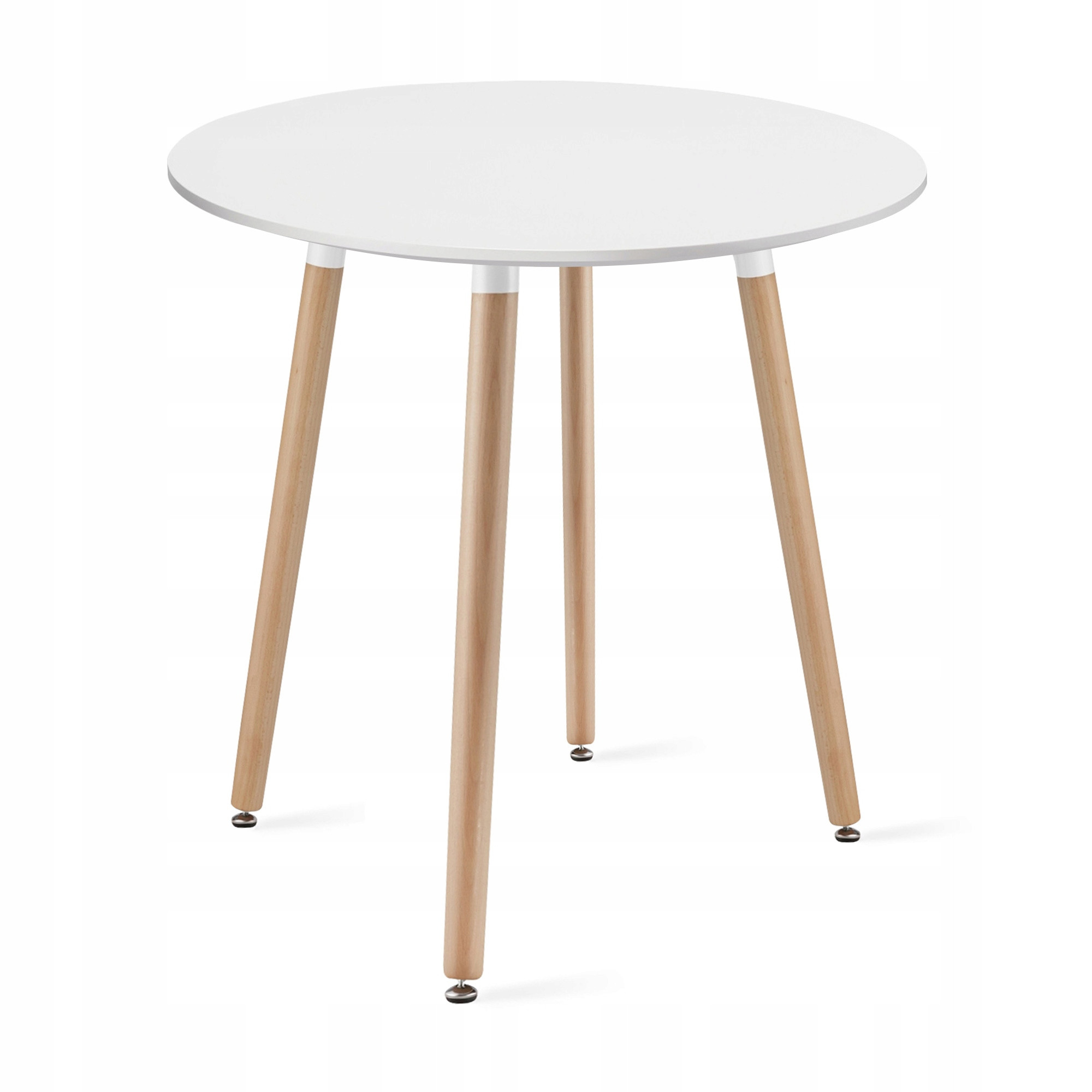 Stół Okrągły Biały Do Jadalni Kuchni Salonu One 60Cm Nowoczesny Styl
