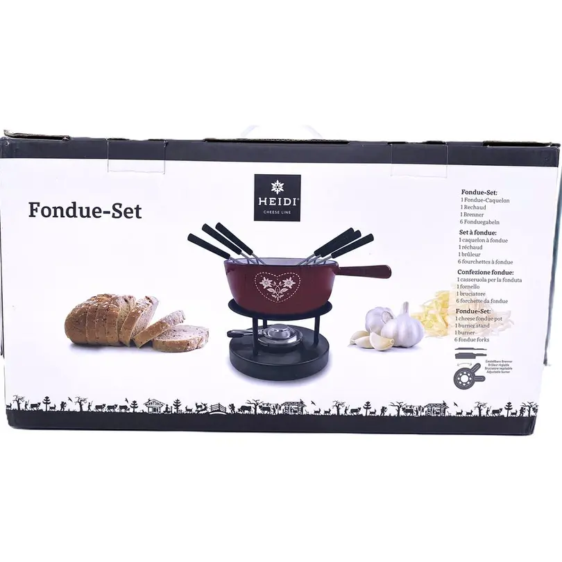 Fondue-Set 9-teilig Folk