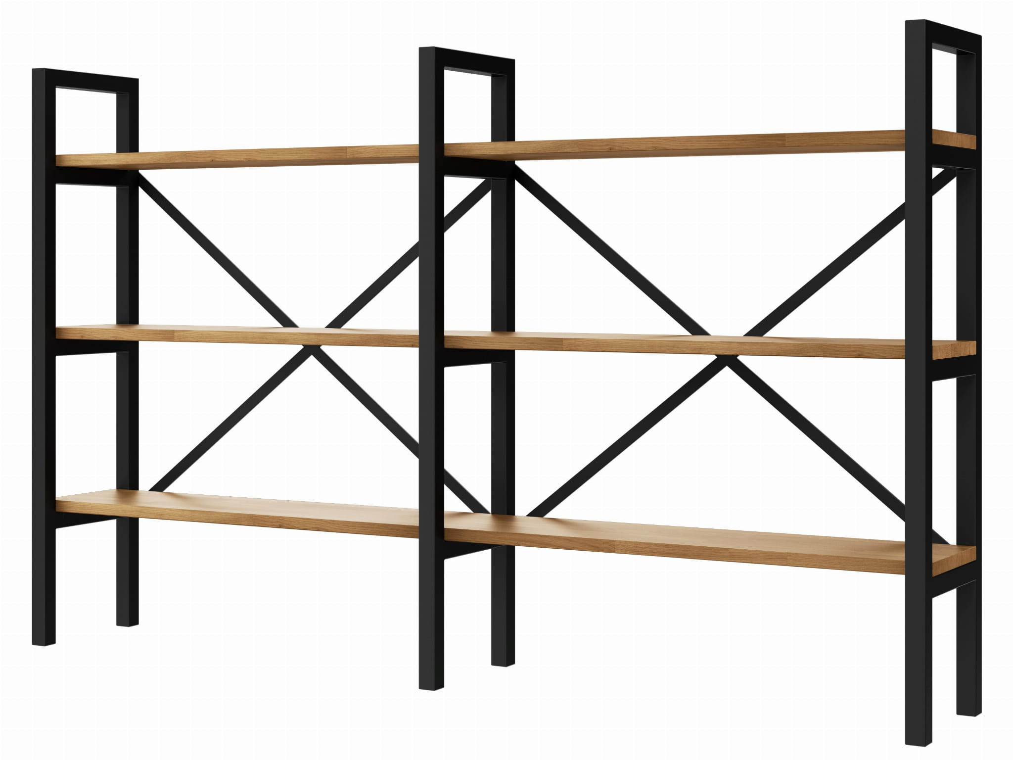 Regał Medium Industrial Loft na książki D3 R 100x160x40 cm