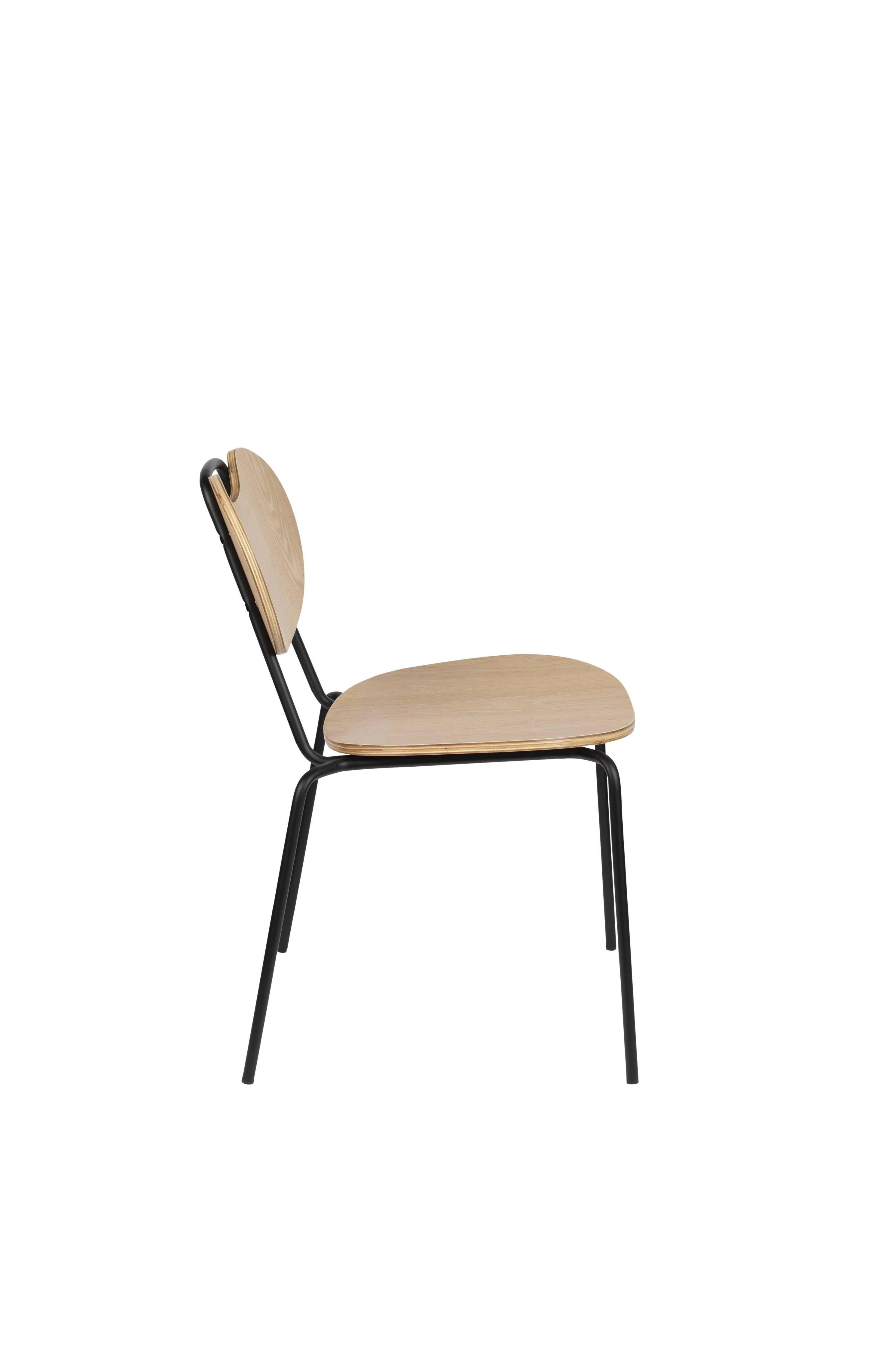 Set van 2 eetkamerstoelen Basel wood