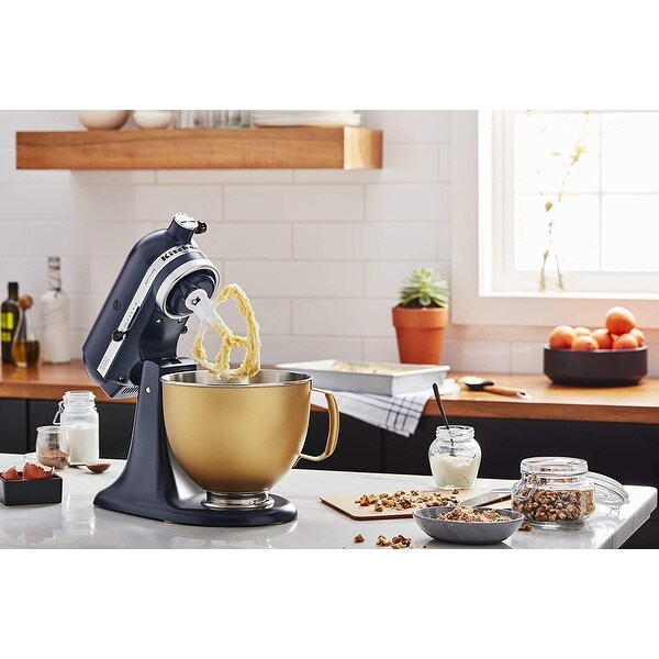 KitchenAid 5 Quart Tilt-Head Metallic Finish Stainless Steel Bowl