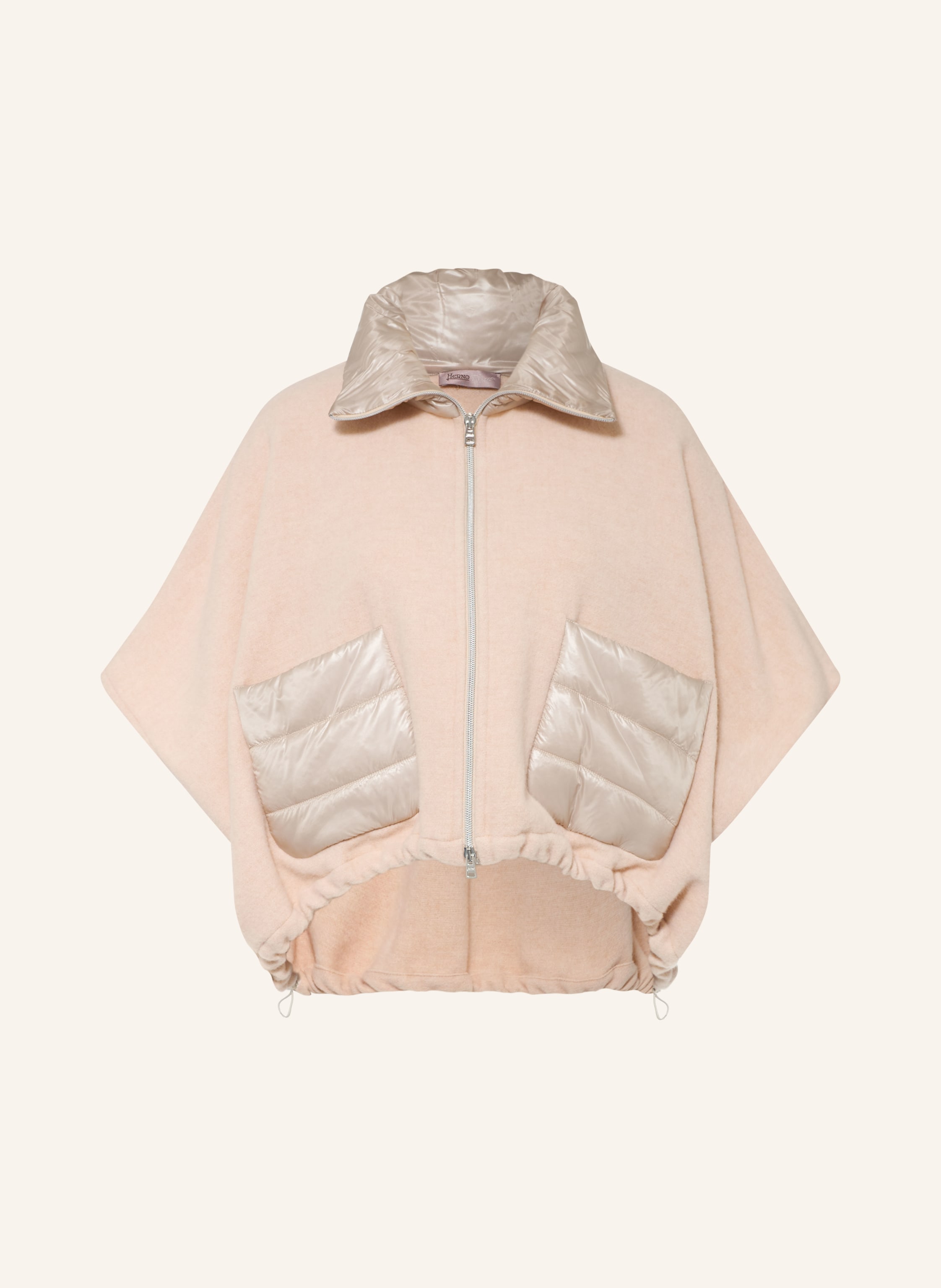 HERNO Cape im Materialmix