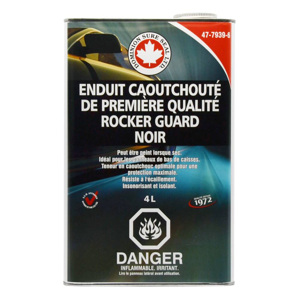 Rubberized Rockerguard Undercoating, 4L Black